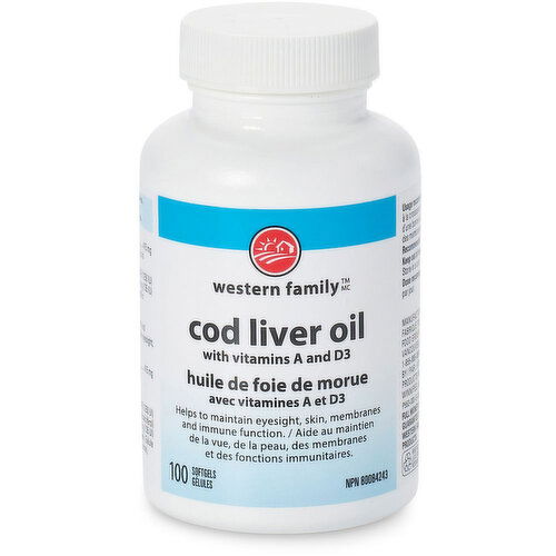 Western Family - CODLIVER OILW/A&D3