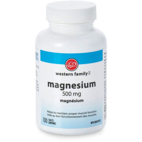 Western Family - Magnesium 500MG