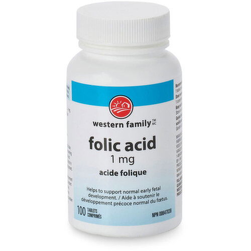 Western Family - Folic Acid 1MG