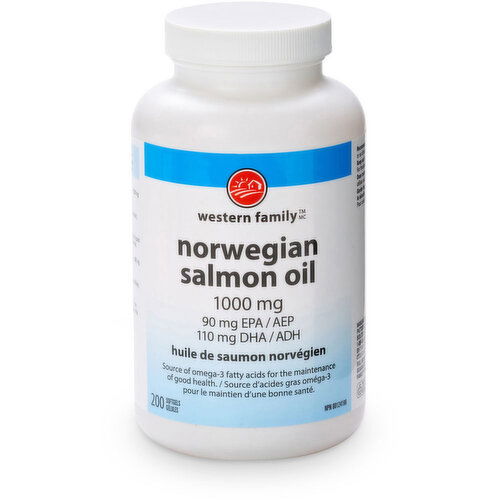 Western Family - Norwegian Salmon Oil 1000 mg