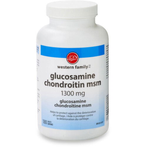 Western Family - Glucosamine Chondrotin MSM 1300MG