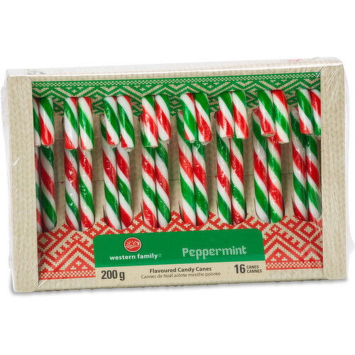 Western Family - Peppermint Candy Canes, 16 Pack