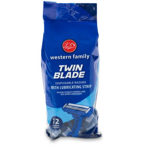 Western Family - Men's Twin Blade Long Handle Disposable Razors