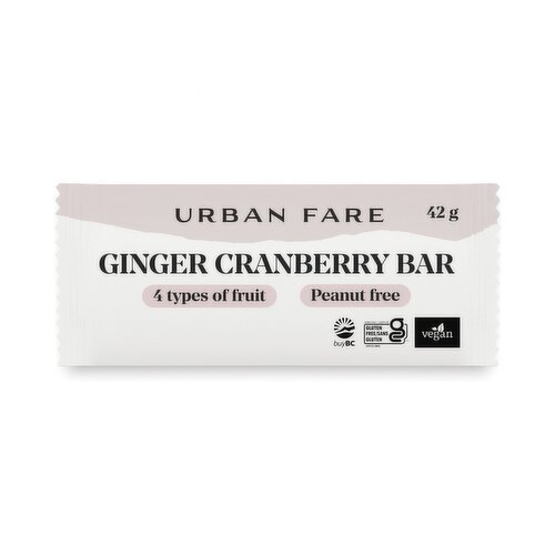 URBAN FARE - Ginger Cranberry Bar