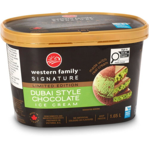 Western Family - Signature Limited Edition Dubai Style Chocolate Ice Cream