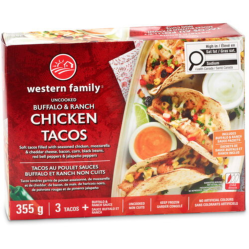 Western Family - Chicken Tacos, Buffalo & Ranch