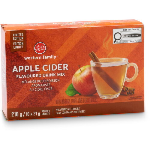 Western Family - Apple Cider Flavoured Drink Mix, 10 Pack - Limited Edition
