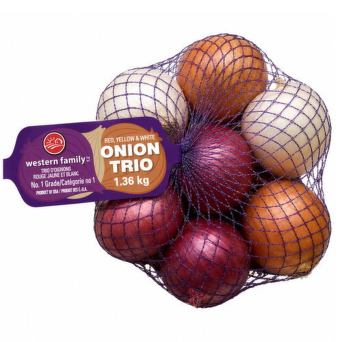 Onions - Tri Pack, 3lb Mesh Bag