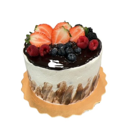 PriceSmart Foods - Cocktail Fruit Chocolate Cake, 8 Inch