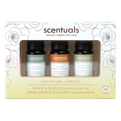 Scentuals - Renew & Energize Essential Oil Gift Set