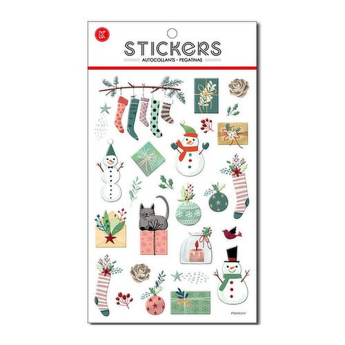 Santa Secrets - Xmas Embossed Stickers