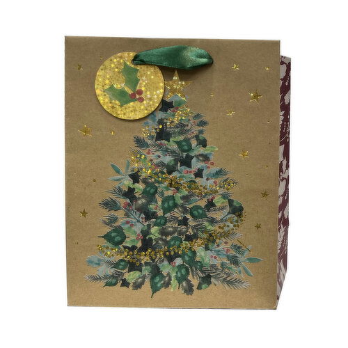 Paper Trendz - Xmas Deluxe Gift Bag Medium Tree