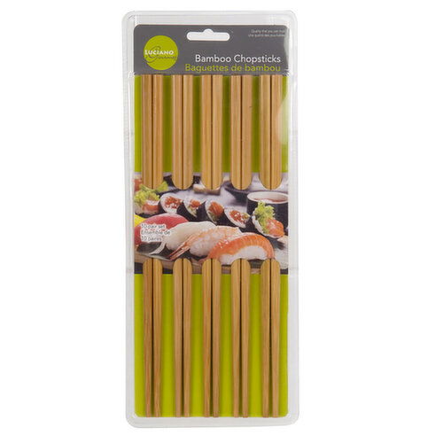 Luciano - XI 10 Pair Bamboo Chopstick