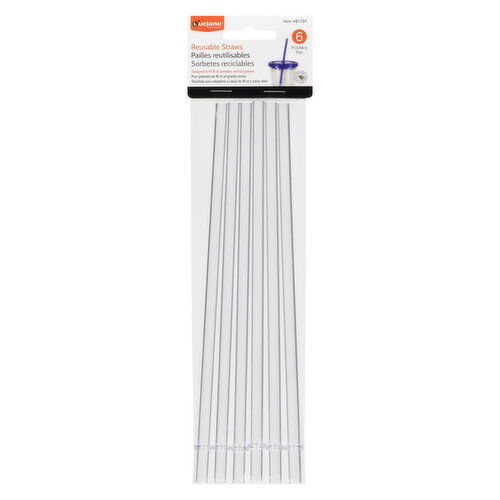 Luciano Gourmet - Reusable Straws 6pc