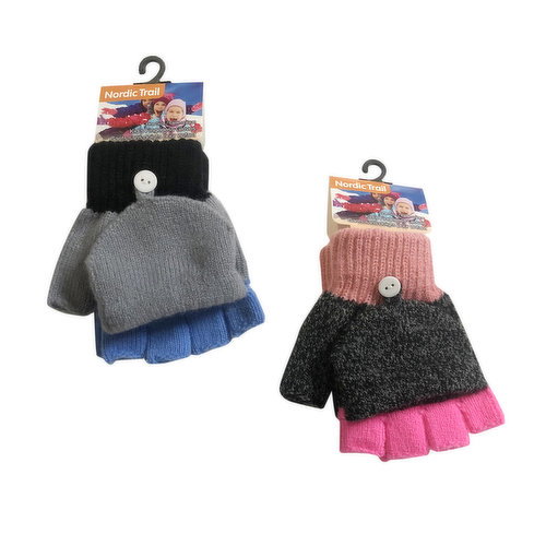 Nordic Trail - Kids 2-in-1 Fingerless Gloves