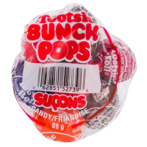Tootsie - Candy - Bunch Pops, Assorted Flavors