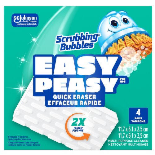 Scrubbing Bubbles - Easy Peasy Quick Erasers