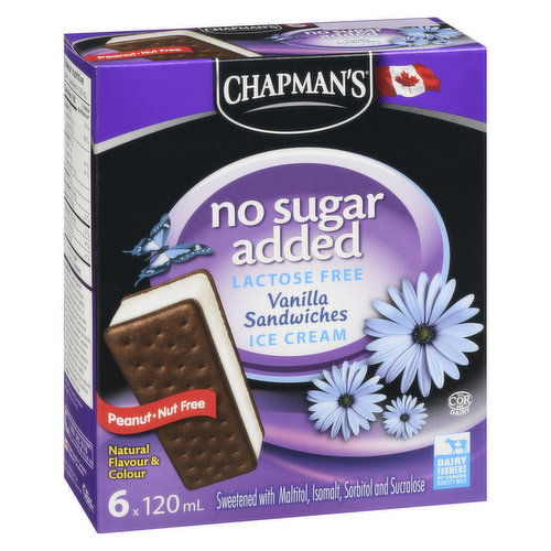 Chapman's - Vanilla Ice Cream Sandwiches No Sugar Added