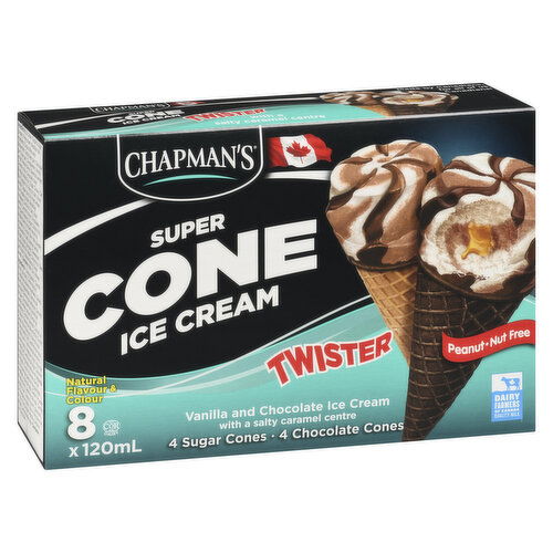 Chapman's - Super Cone Salty Caramel Twist