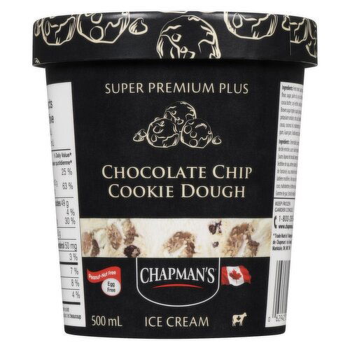 Chapman's - Super Premium Plus Choc Chip Dough.