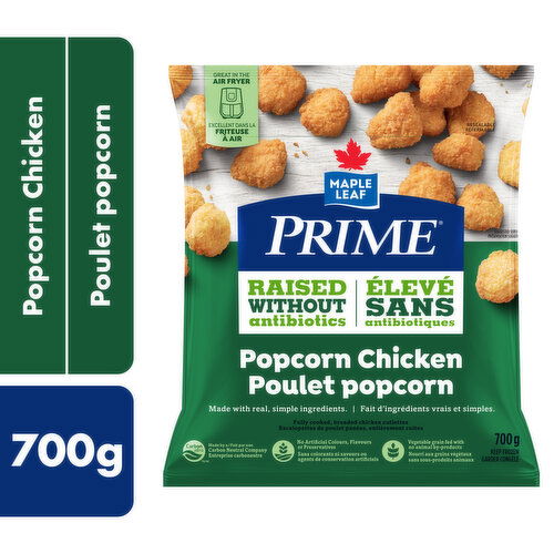 Maple Leaf - Prime Raised Without Antibiotics, Popcorn Chicken