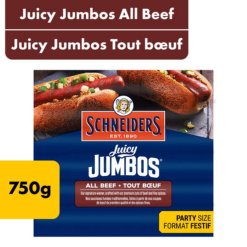 Schneiders - Juicy Jumbos All Beef Wieners Family Pack