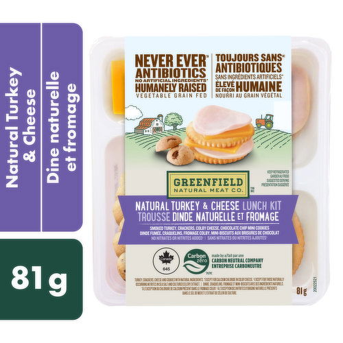 Greenfield Natural Meat Co. - Turkey & Cheese Lunch Kit