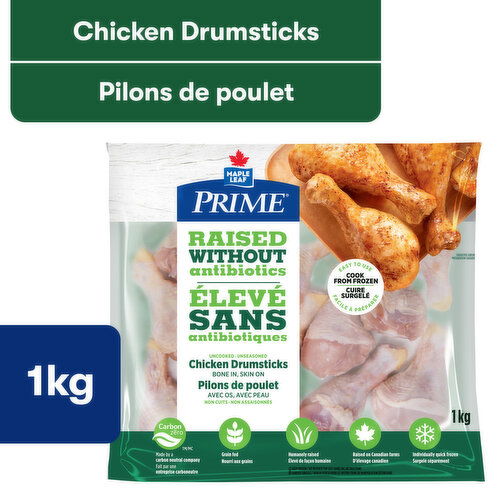 Maple Leaf - Prime Raised Without Antibiotics Chicken Drumsticks