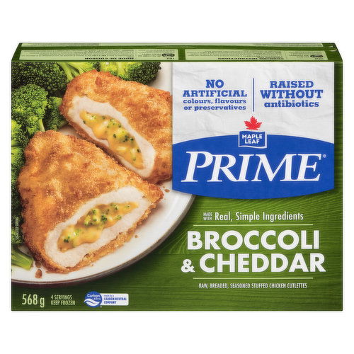 Maple Leaf - Prime Chicken Stuffed with Broccoli & Cheddar, Raised Without Antibiotics