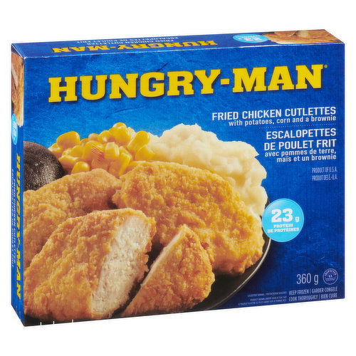 Hungry-Man - Fried Chicken Cutlettes Dinner Frozen Meal