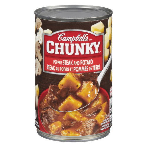 Campbell's - Soup, Chunky Pepper Steak and Potato