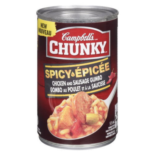 Campbell's - Chunky Chicken & Sausage Gumbo Soup, Spicy