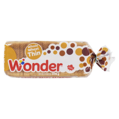 Wonder - Bread - Whole Wheat Thin Sandwich Slices