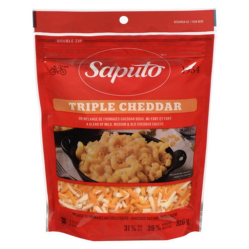 Saputo - Shredded Cheese Triple Cheddar