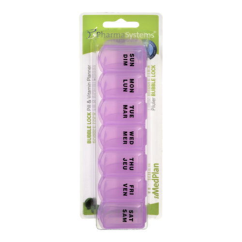 Pharmasystems - Pill & Vitamin Planner Ultra Bubble Lock