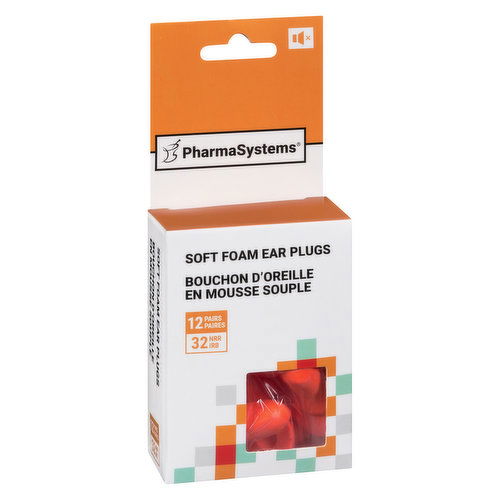 Pharmasystems - Soft Foam Ear Plugs w/ Case