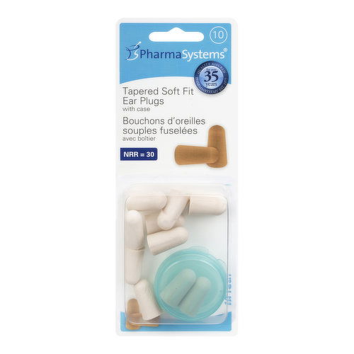 Pharmasystems - P/S EAR PLUG TAPERED SOFT FIT TAN