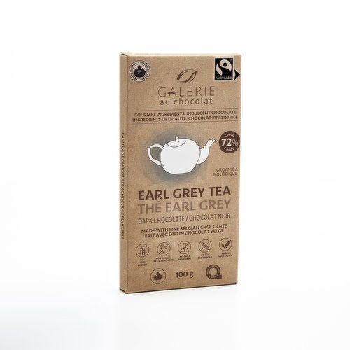 Galarie Au Chocolat - Earl Grey Dark Chocolate Bar