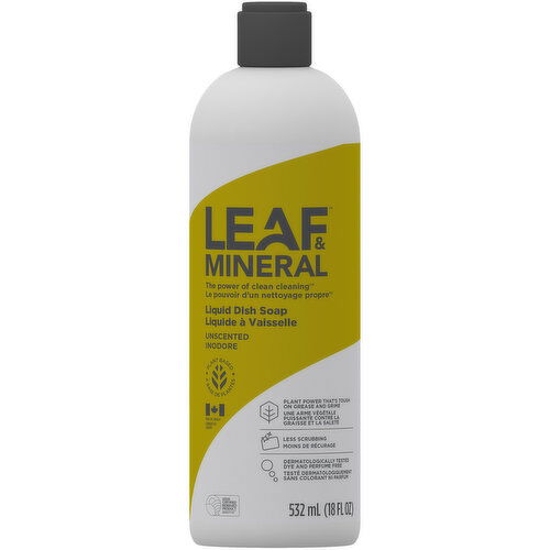 LEAF & MINERAL - Liquid Dish Soap - Unscented