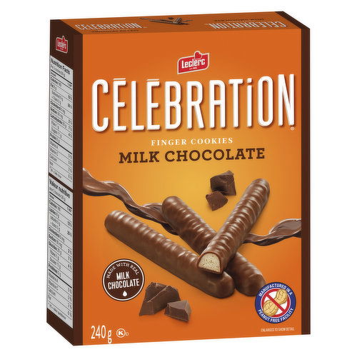 Leclerc - Celebration Finger Cookies, Milk Chocolate