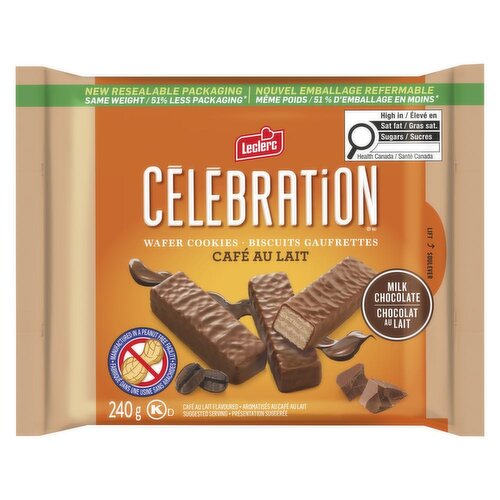 Leclerc - Celebration Cookies Caf au Lait Flavoured  Wafer