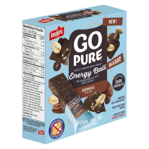 Go Pure - Energy Ball Bar Brownies