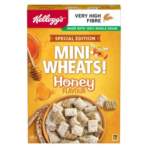 Kellogg's - Mini Wheats Cereal, Honey Favour