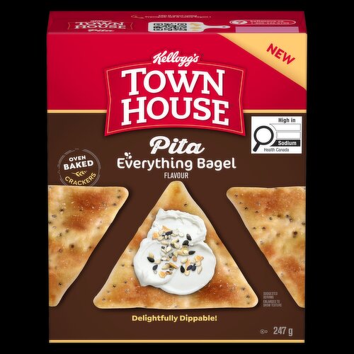 Kellogs - Town House Pita Cracker - Everything Bagel