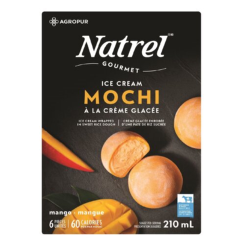 Natrel - Gourmet Mango Ice Cream Mochi, 6 Pack