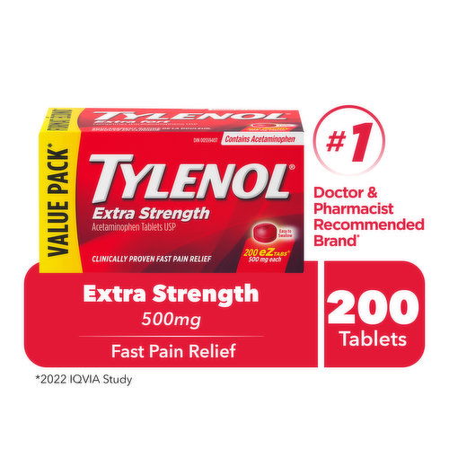 Tylenol - Extra Strength eZ Tablets 500mg