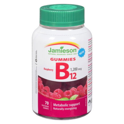 Jamieson - B12 Vitamin Gummies, 1200 mcg