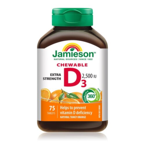 Jamieson - Vitamin D3 Orange Chewable