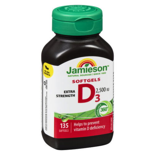 Jamieson - Vitamin D3 Softgel 2500IU