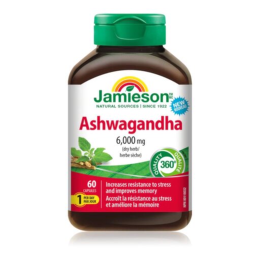Jamieson - Ashwagandha 6000mg, Capsules